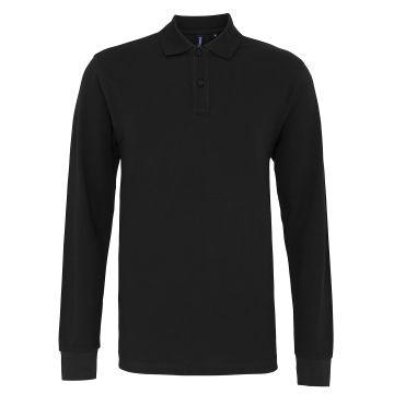 Men's classic fit long sleeved polo