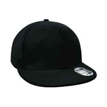 Pro-stretch flat peak cap - Black - One size