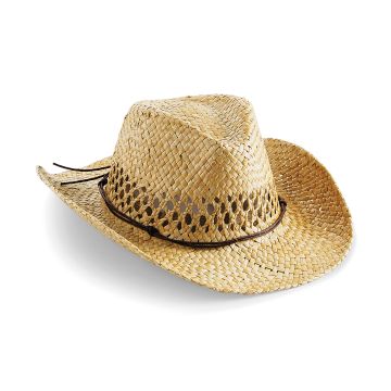 Straw cowboy hat - Natural - One size