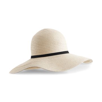 Marbella wide-brimmed sun hat - Natural - One size