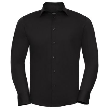 Long sleeve easycare fitted shirt