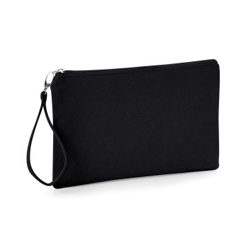 Canvas wristlet pouch