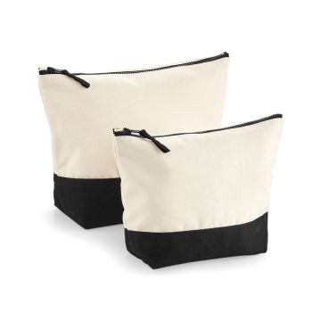 Dipped base canvas accessory bag