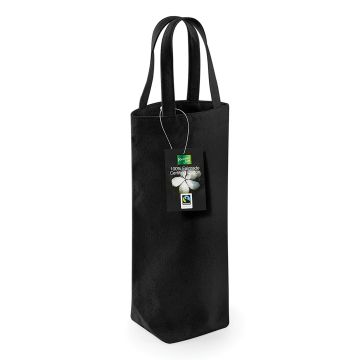 Fairtrade cotton bottle bag