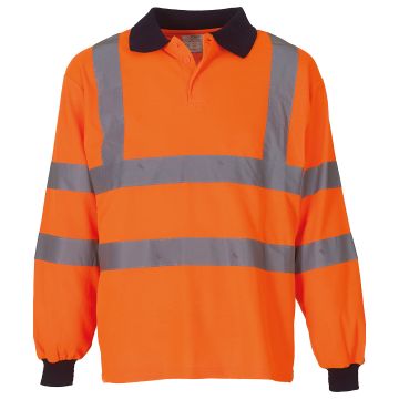 Hi-vis long sleeve polo (HVJ310)