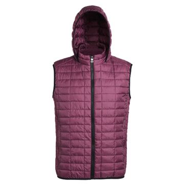 Honeycomb hooded gilet