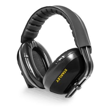 Stanley padded ear defenders - Black - One size