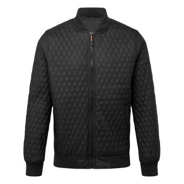 Quilted flight jacket