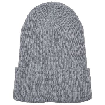 Recycled yarn ribbed knit beanie (1504RY)