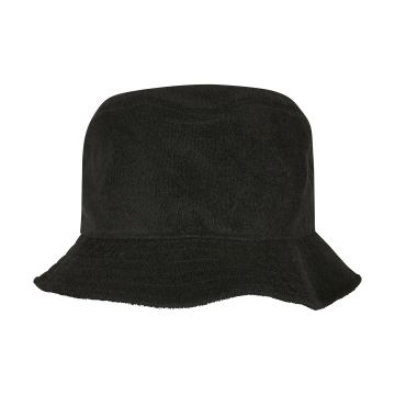 Frottee bucket hat (5003FB) - Black - One size