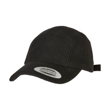 Polar fleece jockey cap (7005PF) - Black - One size